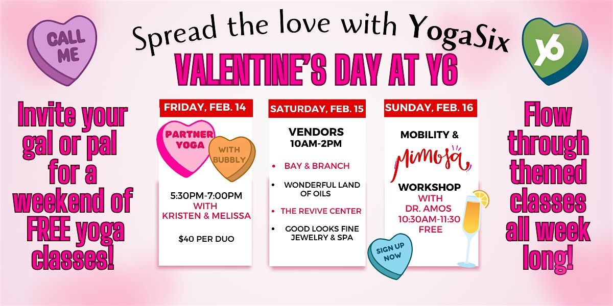 Spread The Love With YogaSix Roanoke Valentine's Day Weekend