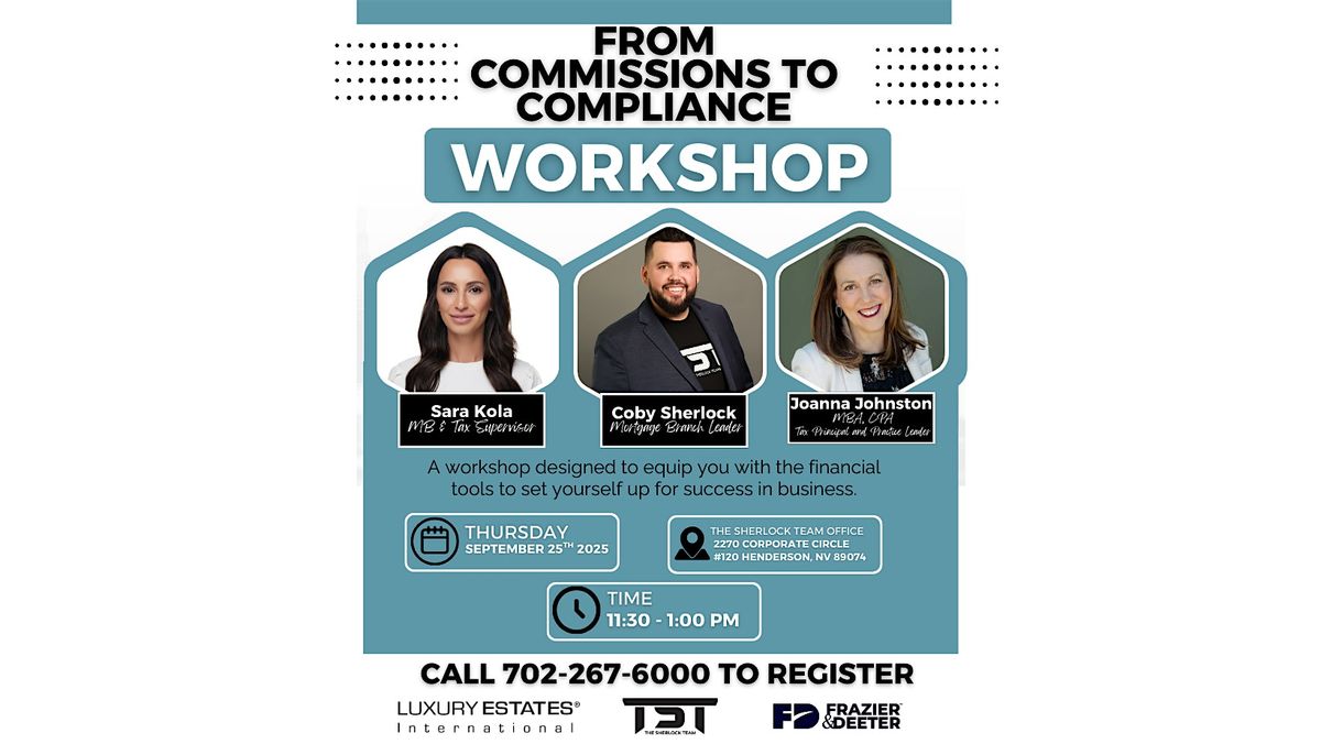 From Commissions to Compliance