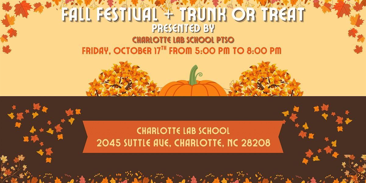 Charlotte Lab School Fall Festival & Trunk or Treat