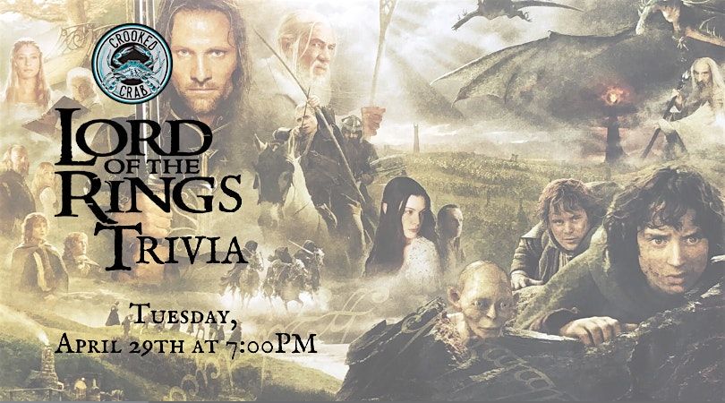 Lord of the Rings Trivia at Crooked Crab Brewing Company