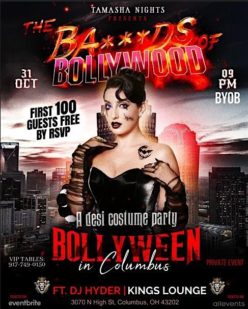 COLUMBUS BA***DS OF BOLLYWOOD, A DESI COSTUME PARTY @KINGS LOUNGE