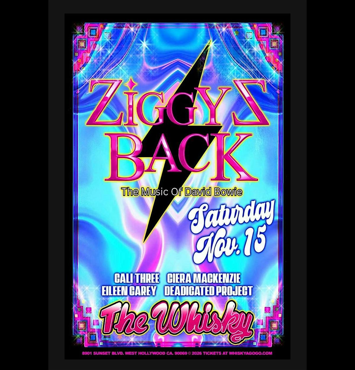 Ziggy'z Back (Tribute to David Bowie) Ciera MacKenzie set