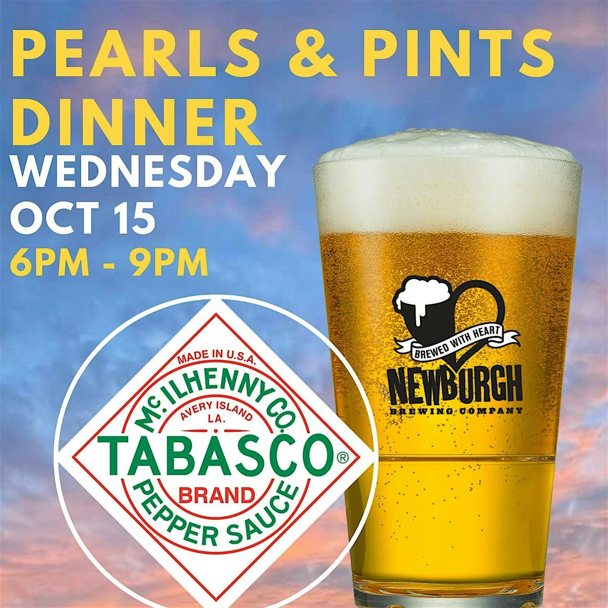Tabasco Oyster Beer Dinner