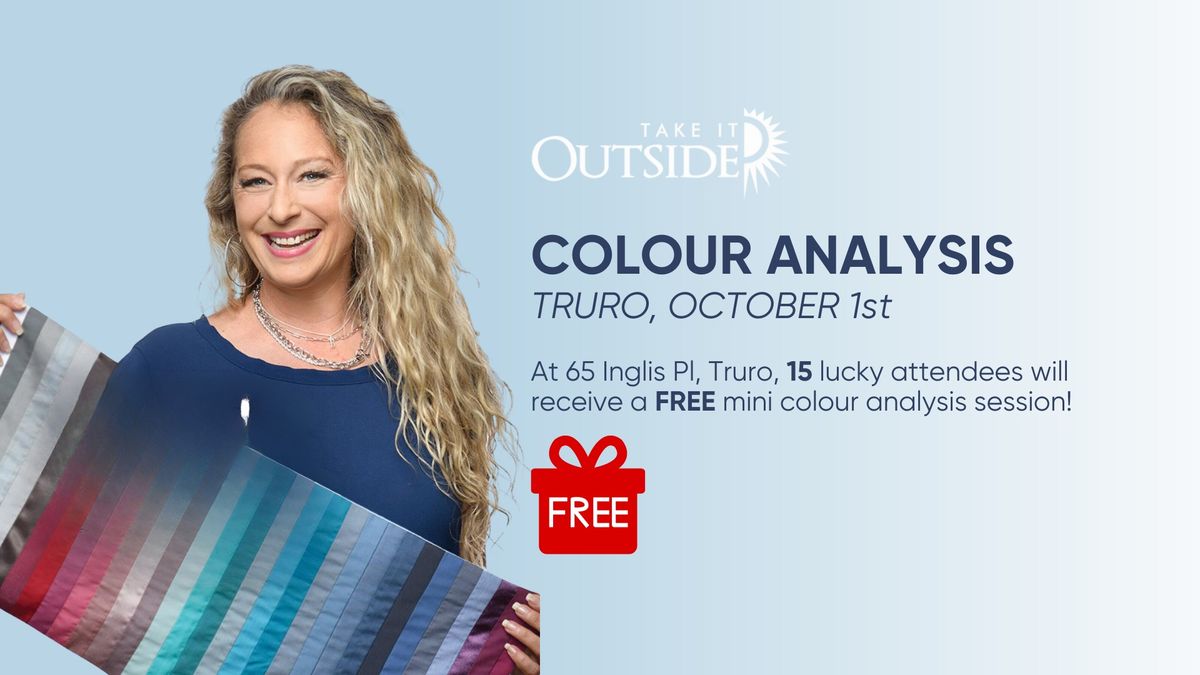 TRURO Colour Analysis Mini Session - FREE, but limited spots available