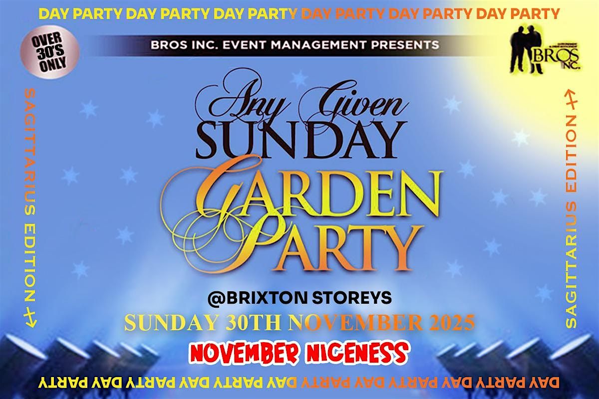 AGS \u201cNovember Niceness\u201d Day Party - Sunday 30th Nov 2025