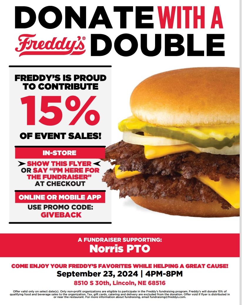 Norris PTO Freddys Dine Out Night