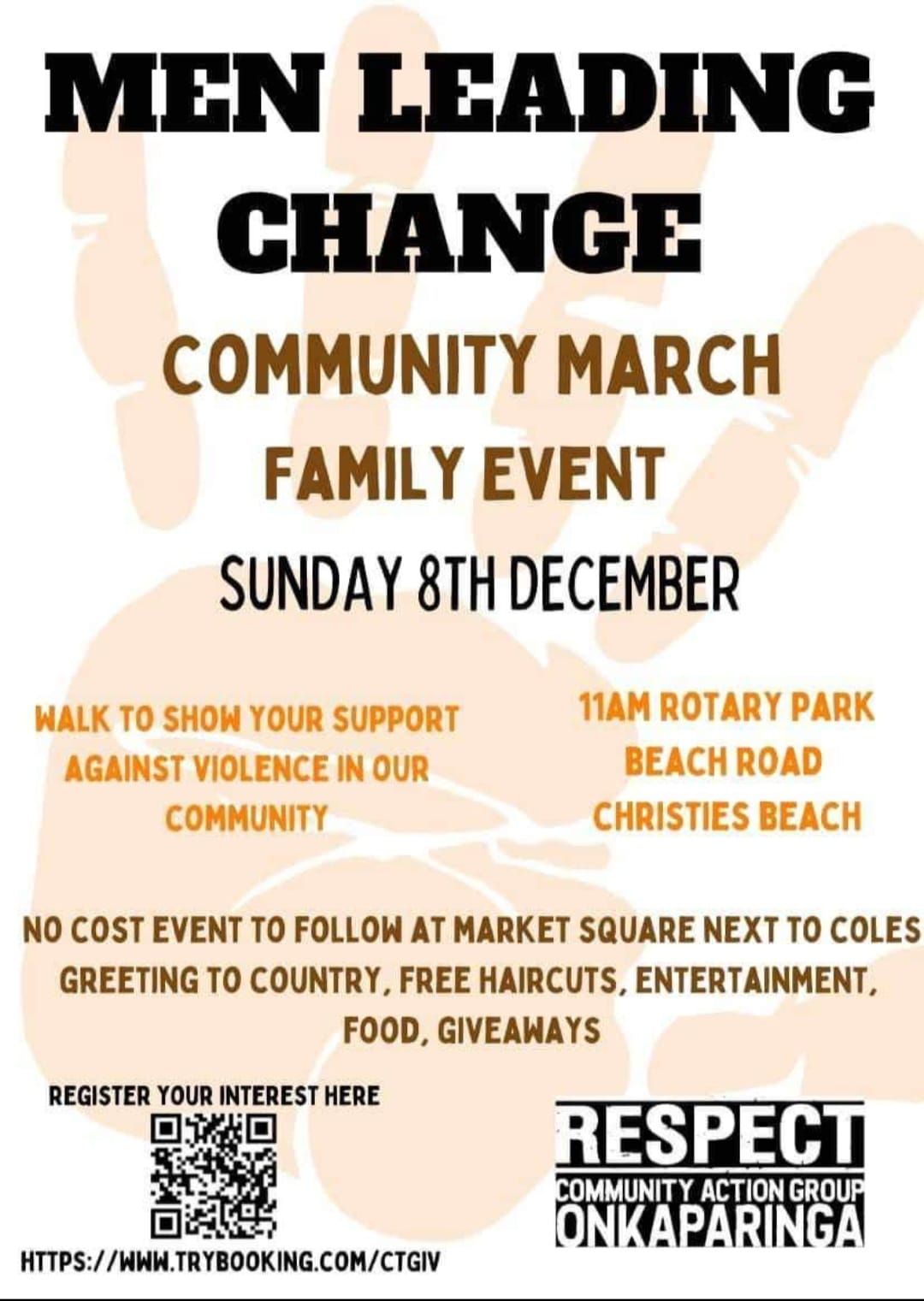 Men Leading Change Community March & Family Event