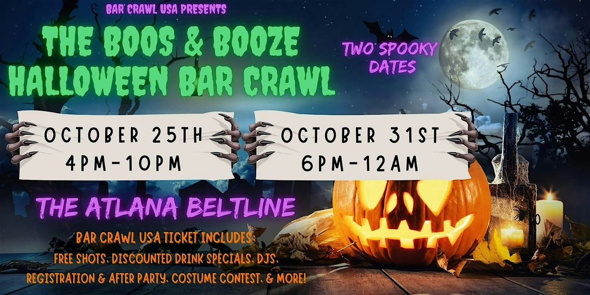 Atlanta Beltline Halloween Night Bar Crawl, by Bar Crawl USA Oct 31st