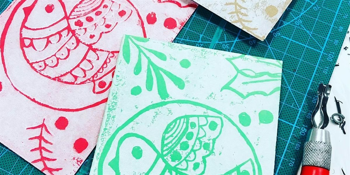 Festive Linoprint