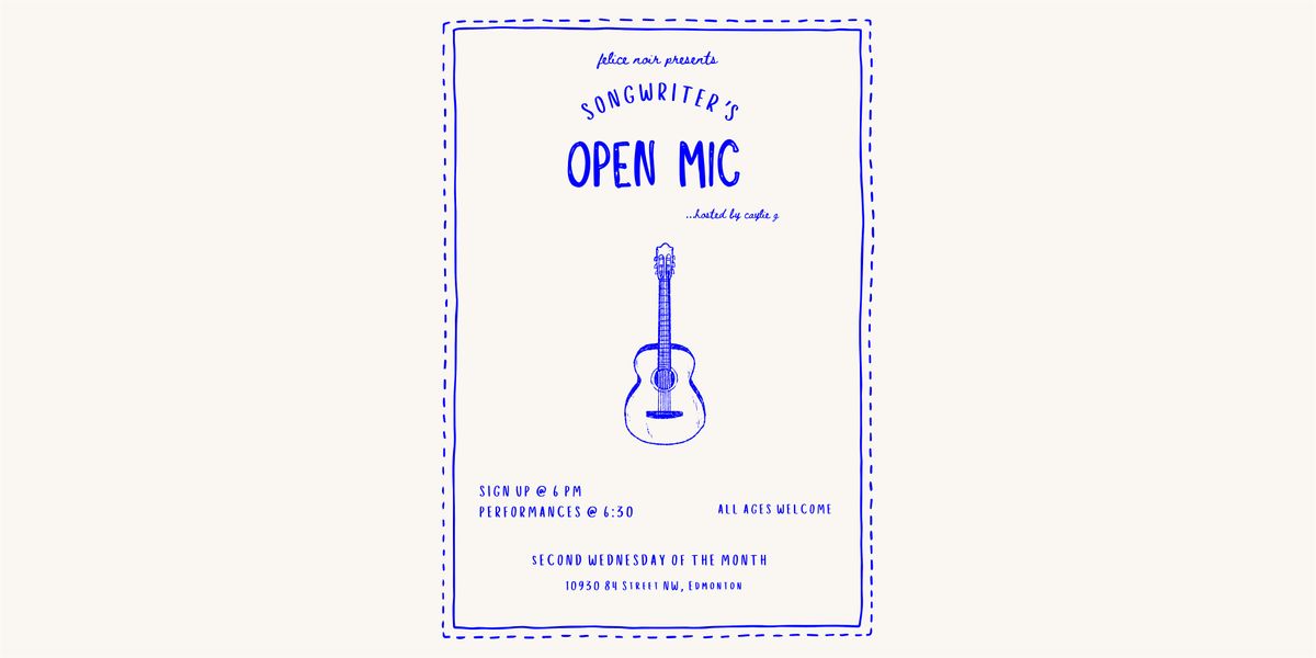 Songwriter's Open Mic