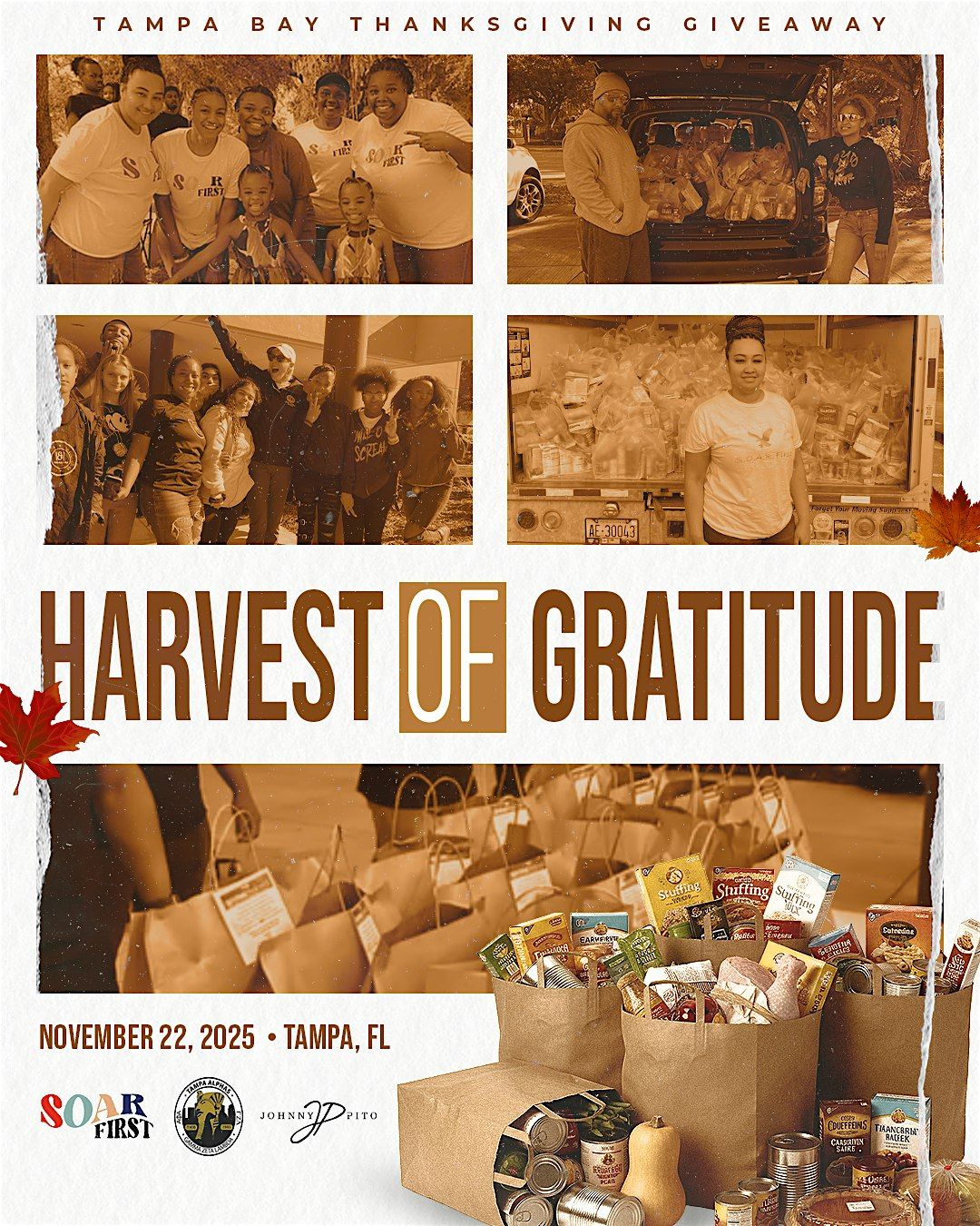 Harvest of Giving - Thanksgiving Family Food Drive-Thru Giveaway