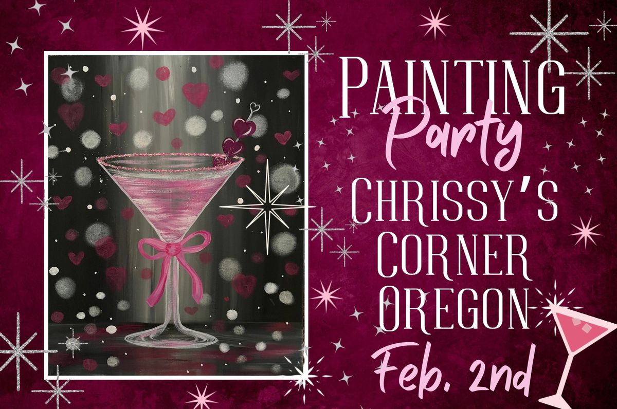 \u201cBerry Valentini\u201d Paint Night at Chrissy\u2019s Corner, Oregon 