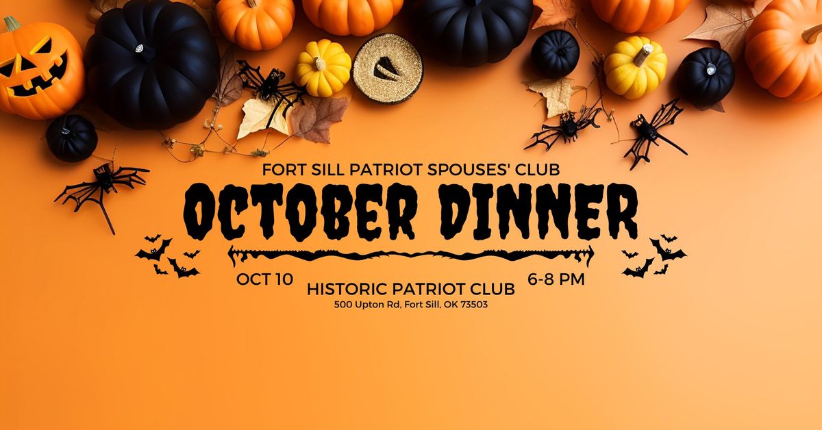 \ud83d\udd78 2024 October Fort Sill Spouses' Club Duncheon \ud83d\udd78