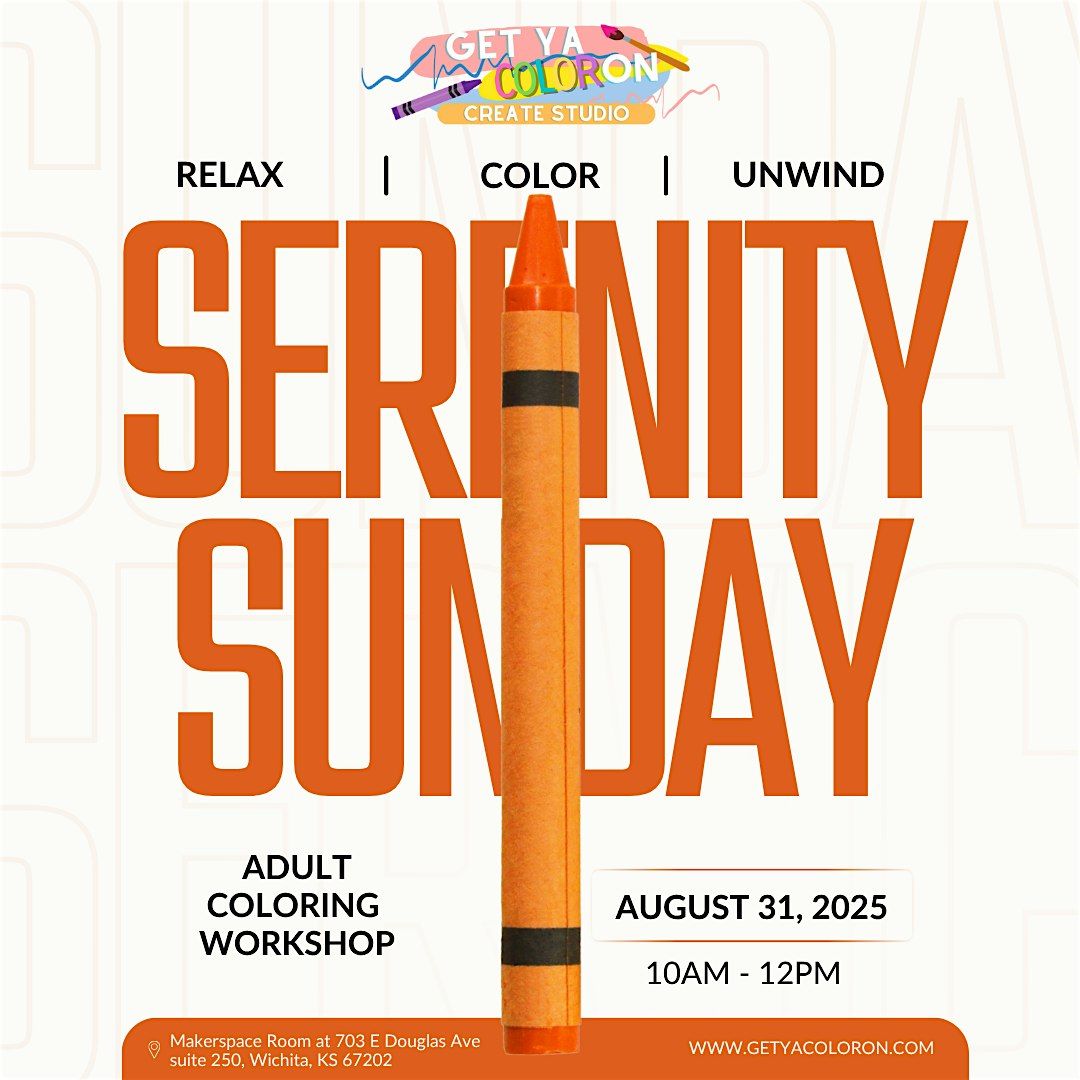 Serenity Sunday - Adult Coloring