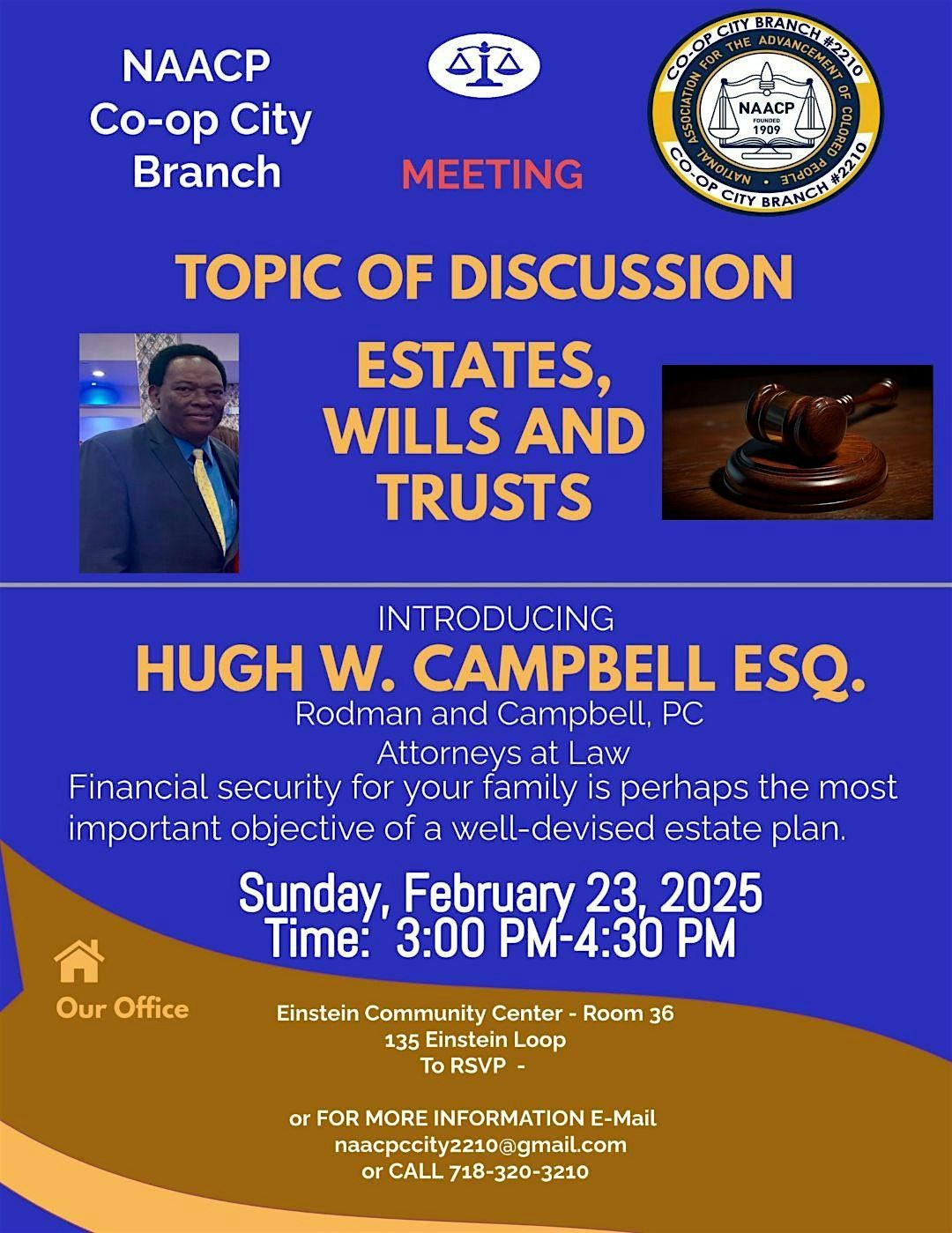 Co-op City NAACP - ESTATES..WILLS..and TRUSTS