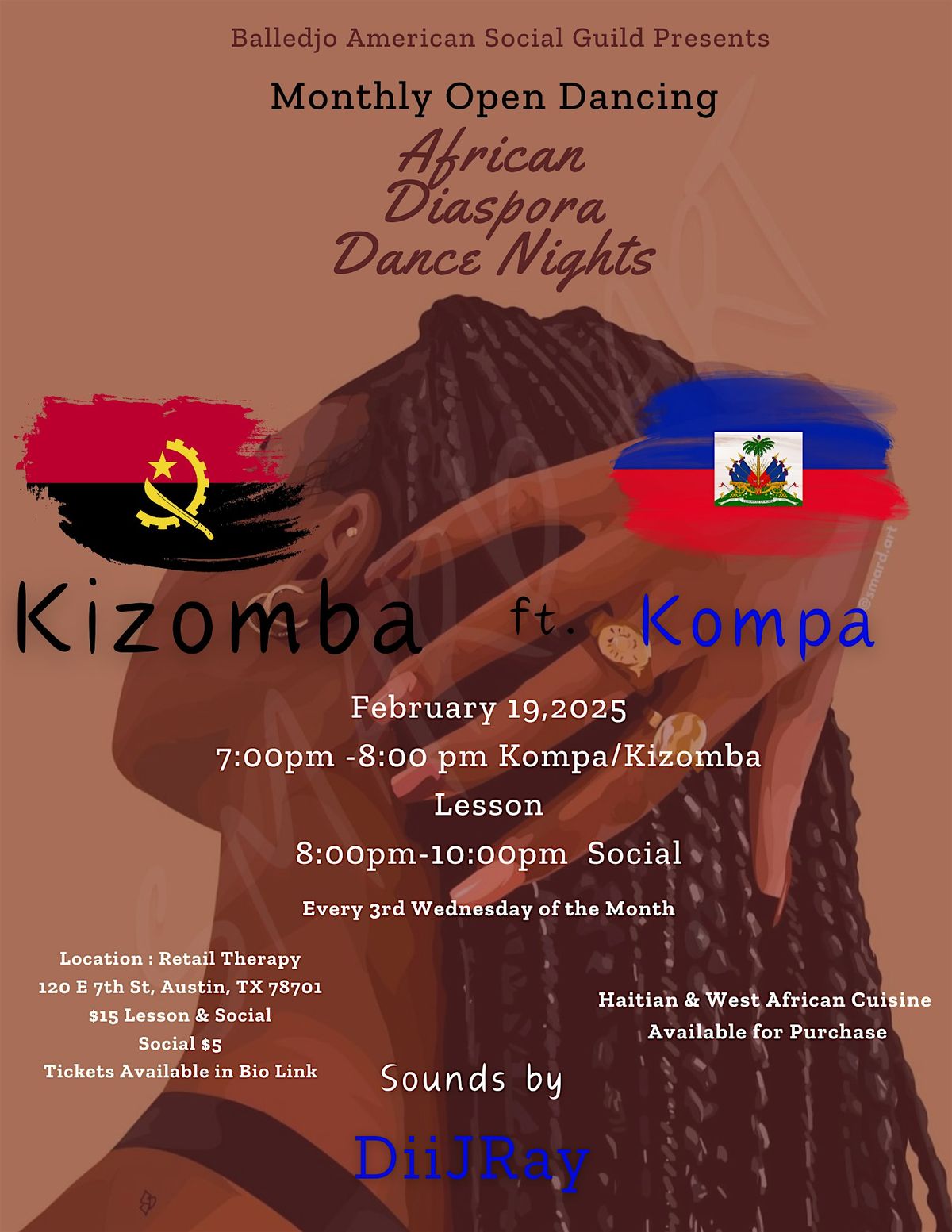 African Diaspora Dance Nights- Kizomba ft. Kompa