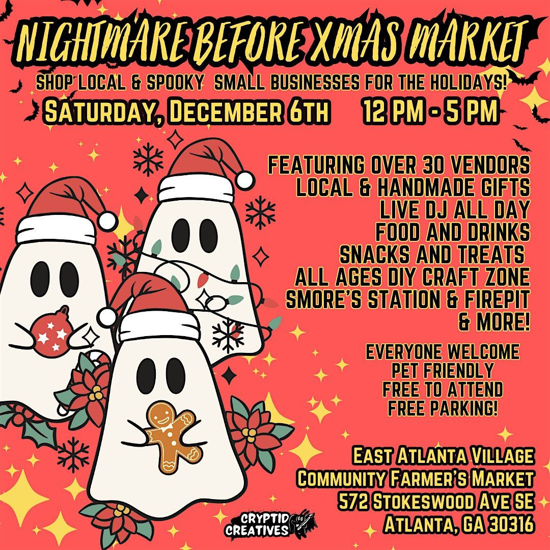 Nightmare Before XMas Market: Shop Cute & Creepy Handmade Holiday Gifts!