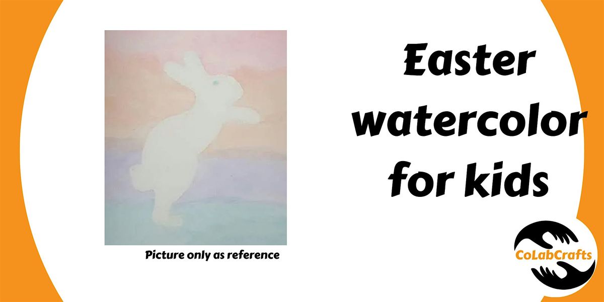 Easter watercolor for kids