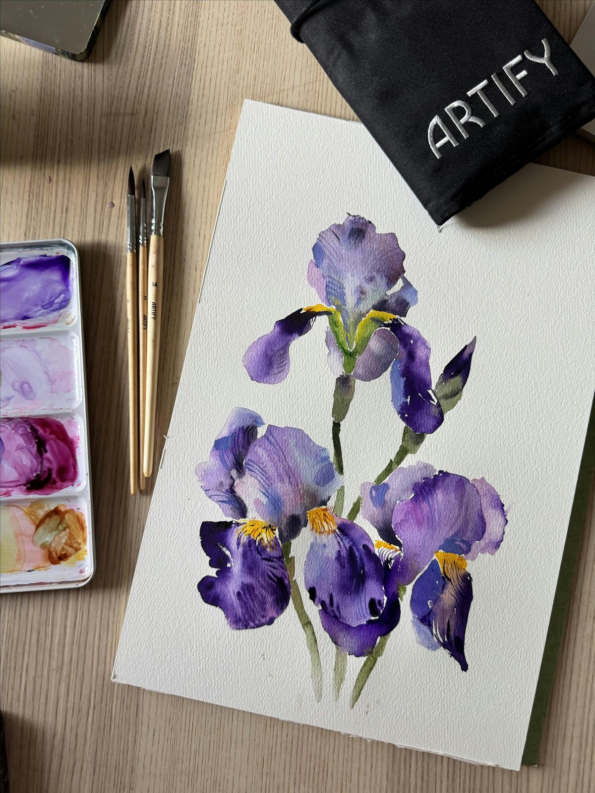 Outdoor Botanical Watercolor Workshop: Painting Iris
