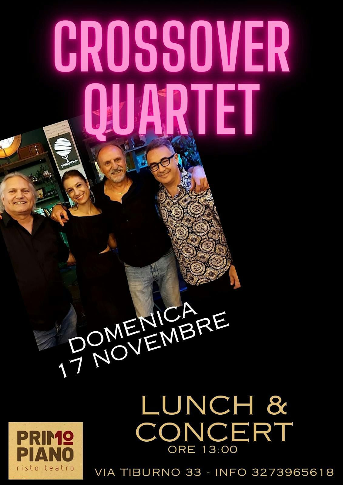 POP CONCERT & LUNCH  CROSSOVER QUARTET