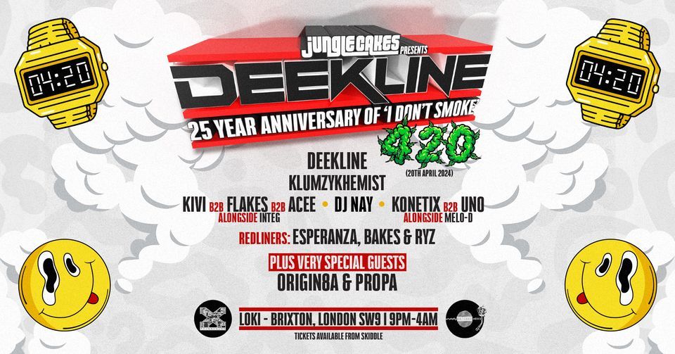 Deekline's 420 Rave 'I Don't Smoke' Brixton 