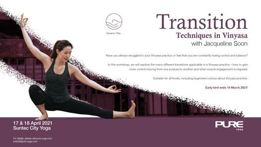 Transition Techniques in Vinyasa with Jacqueline Soon