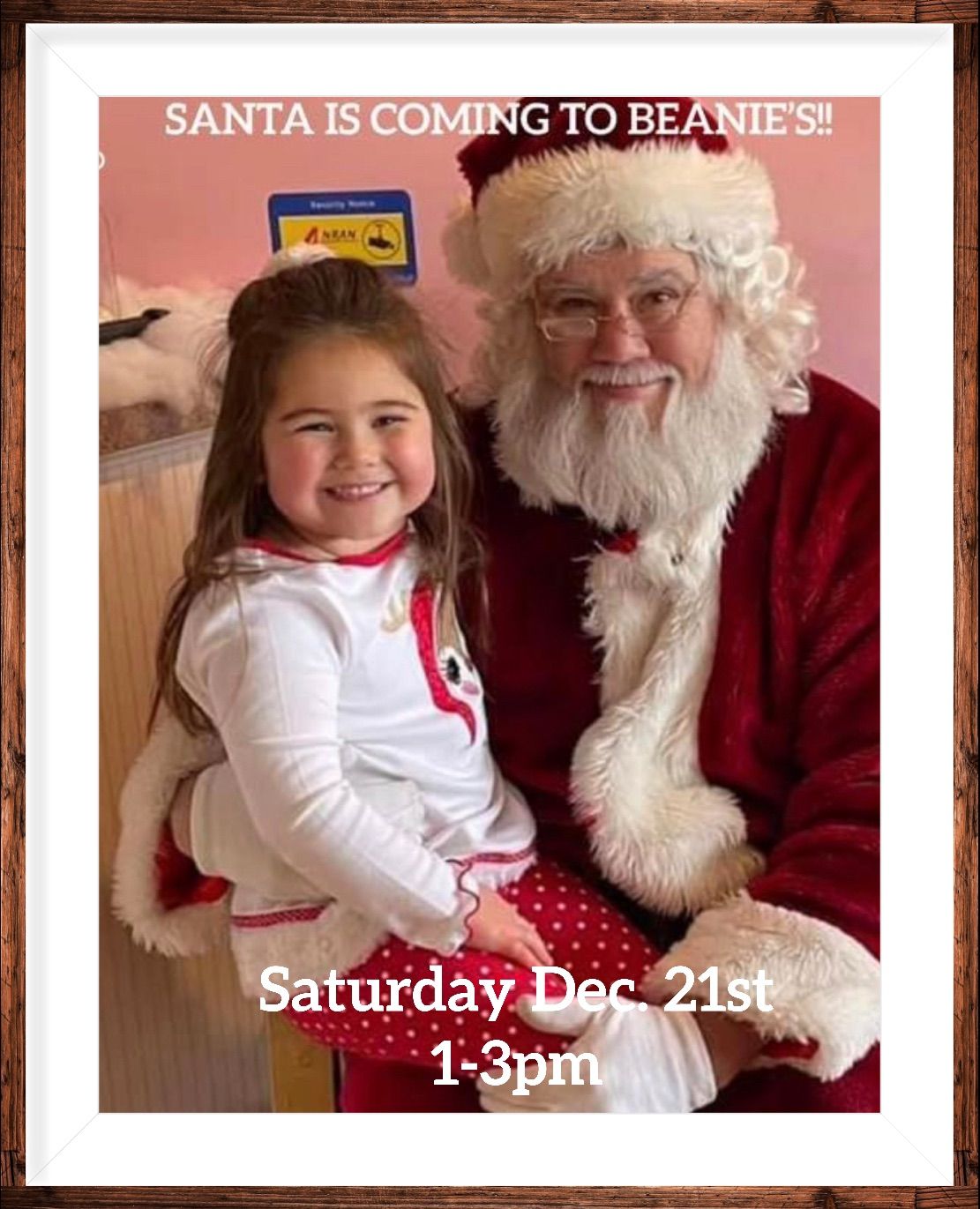 Santa is coming to Beanie\u2019s!