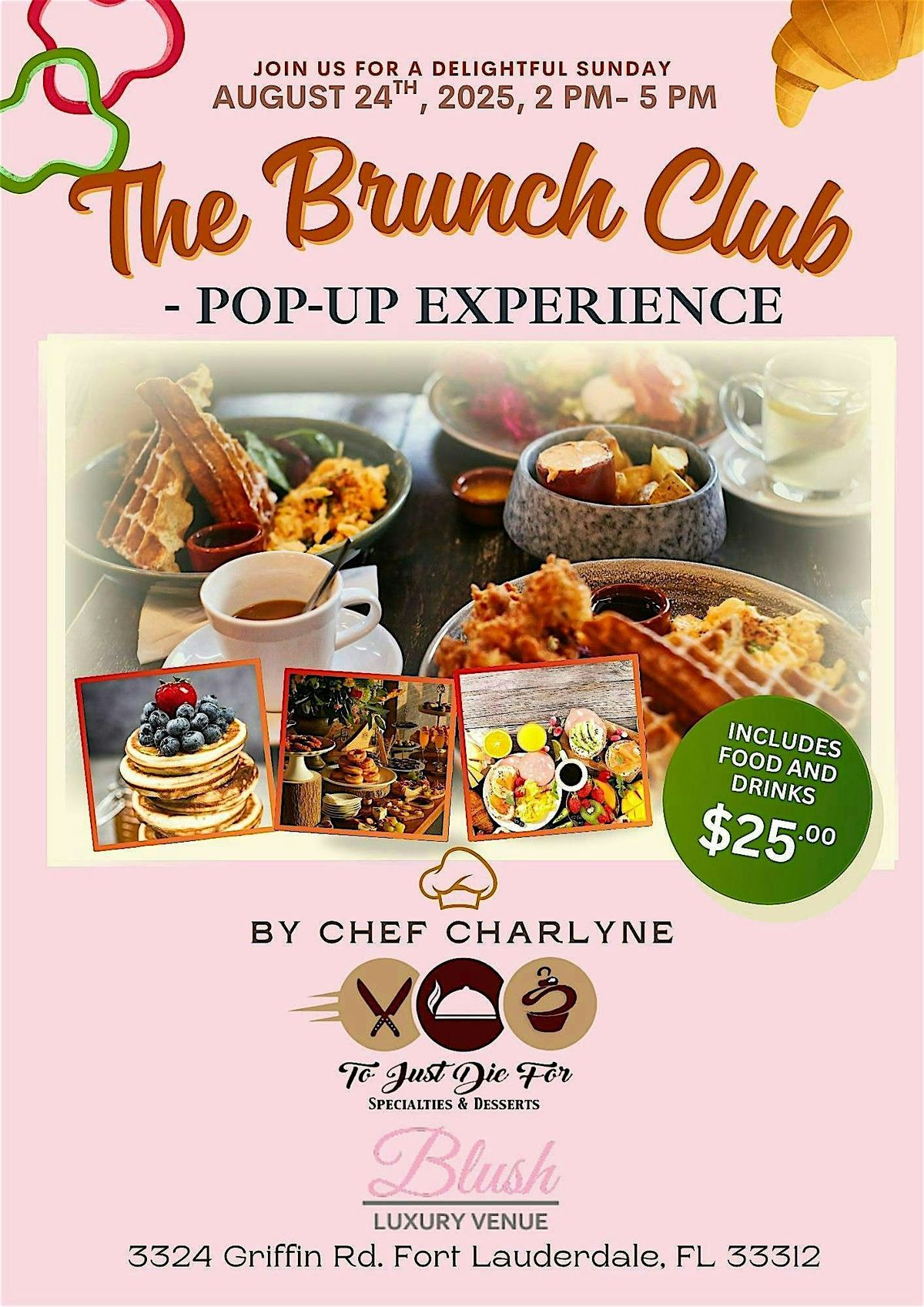 The Brunch Club \u2013 POP UP EXPERIENCE with Chef Charlyne
