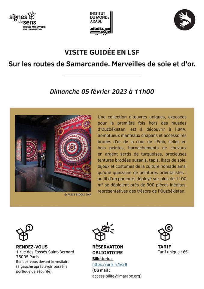 Visite en LSF \u00e0 l'Institut du Monde Arabe - Paris 