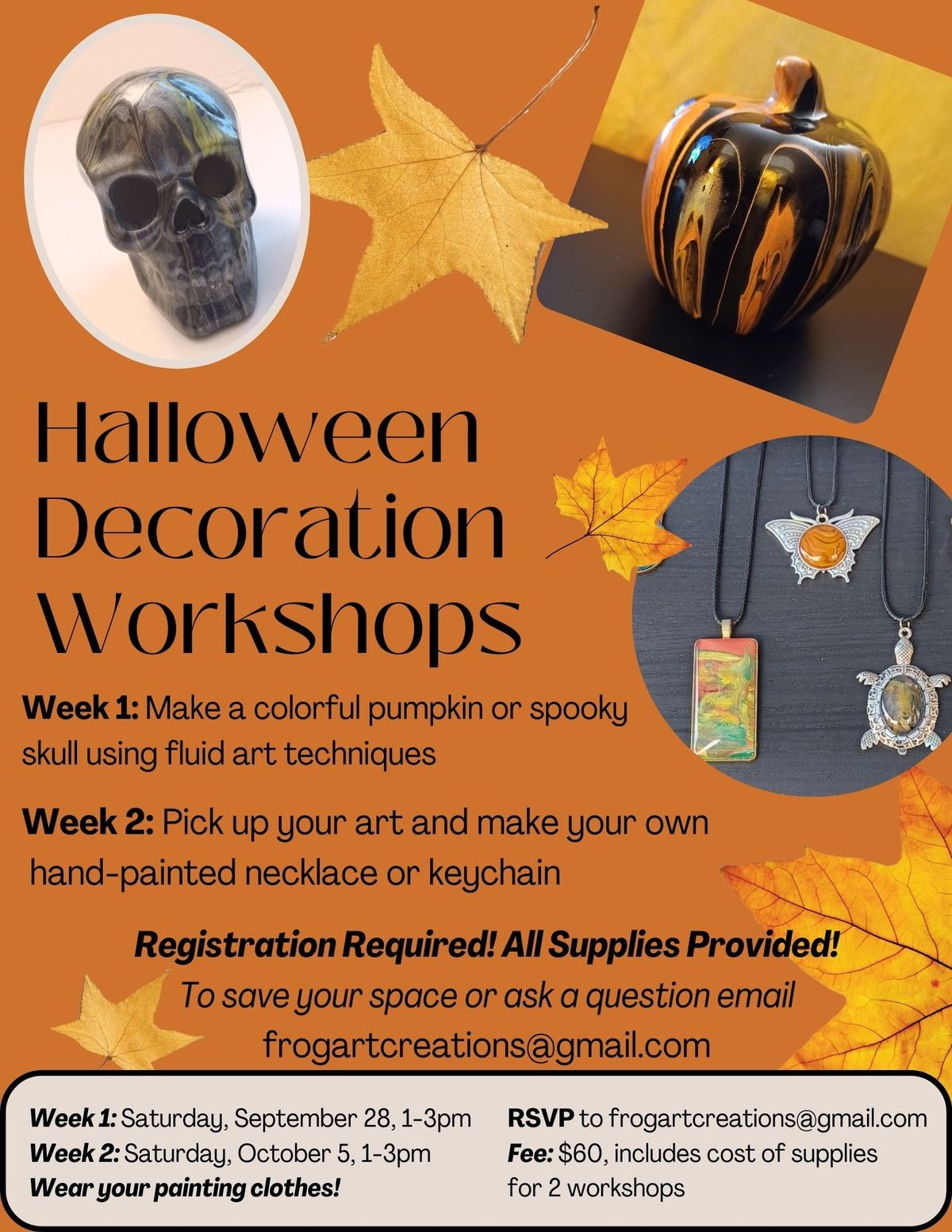 NEW Class Halloween Decoration Workshops by Diane