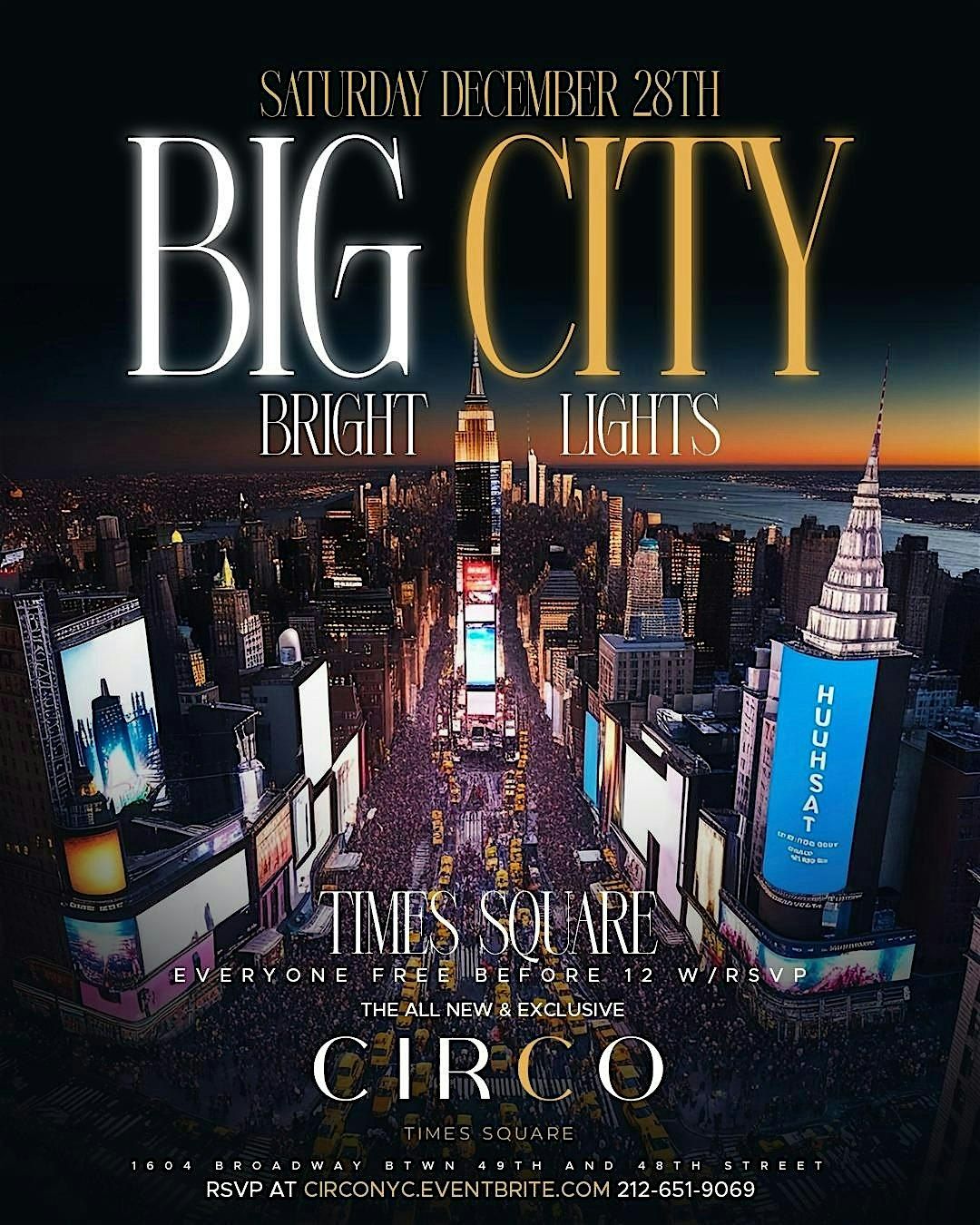 New Years Eve Weekend : Big City Bright  W\/ Nicki Minaj own Dj Boof