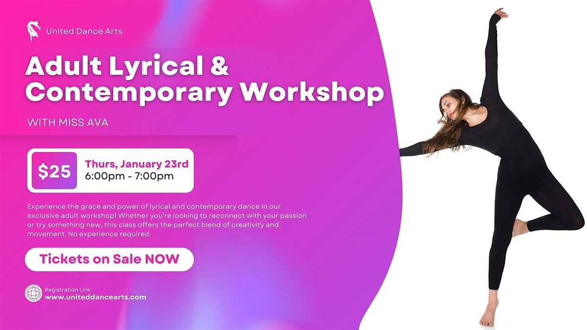 UDA Adult Lyrical & Contemporary Workshop