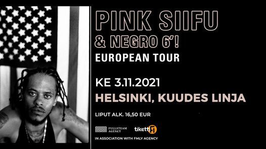 PERUTTU: Pink Siifu & Negro 6\u00b4! (US)