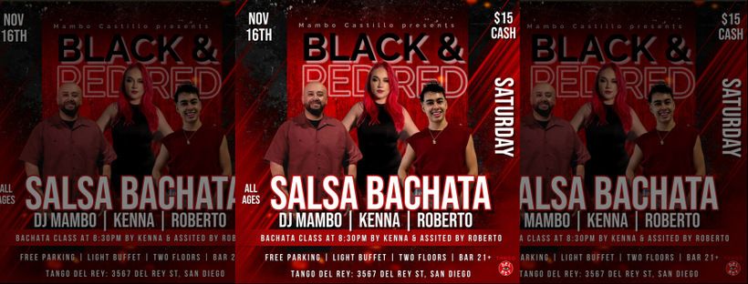 SALSA BACHATA SATURDAY NOV. 16TH