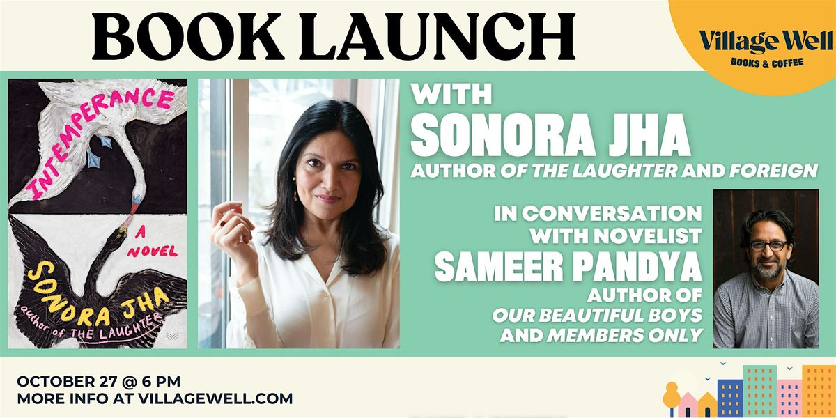 Book Launch: Intemperance by Sonora Jha