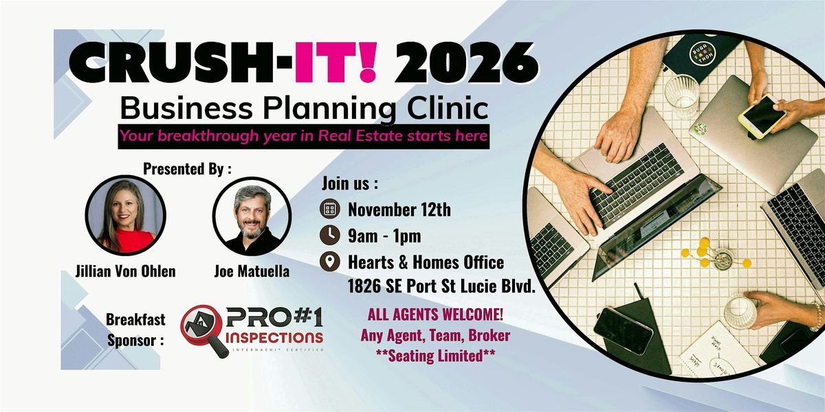 CRUSH IT 2026: Business Planning Clinic