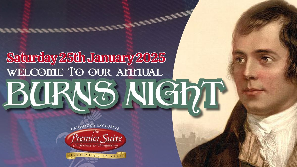 Our annual Burns Night Supper & Highland Fling at The Premier Suite, Cannock