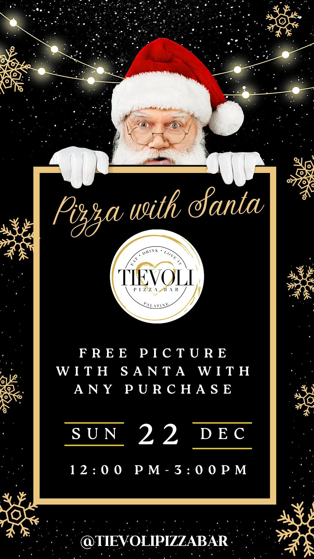 Pizza with Santa