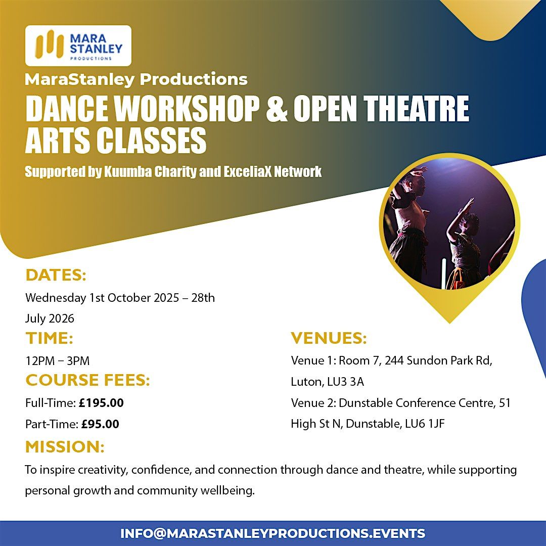 Dance Workshop & Open Theatre Art Classes