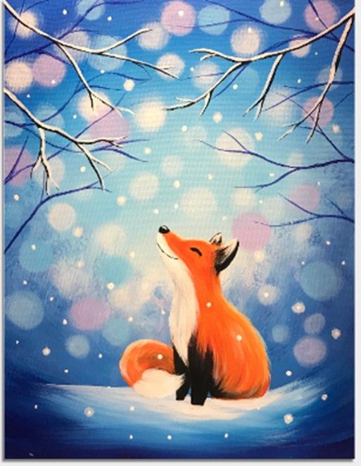 Paint Nite: Snow Fox Given