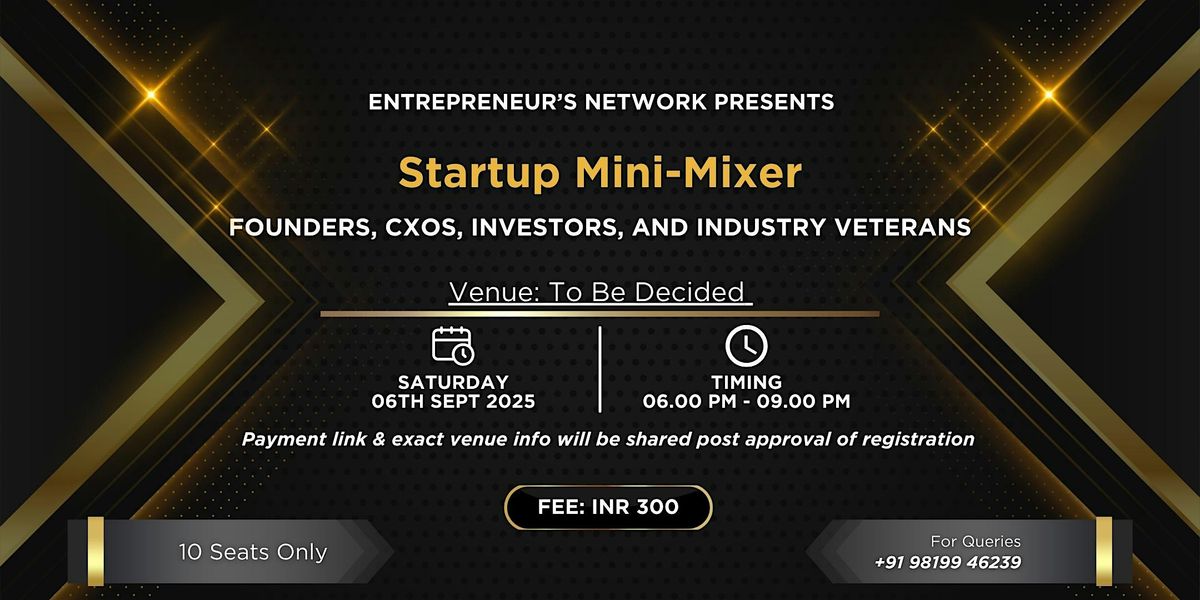 Startup Mini Meetup (Ahmedabad)