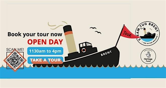 Steam Tug Brent - Open Day Guided Tours - various dates - book early
