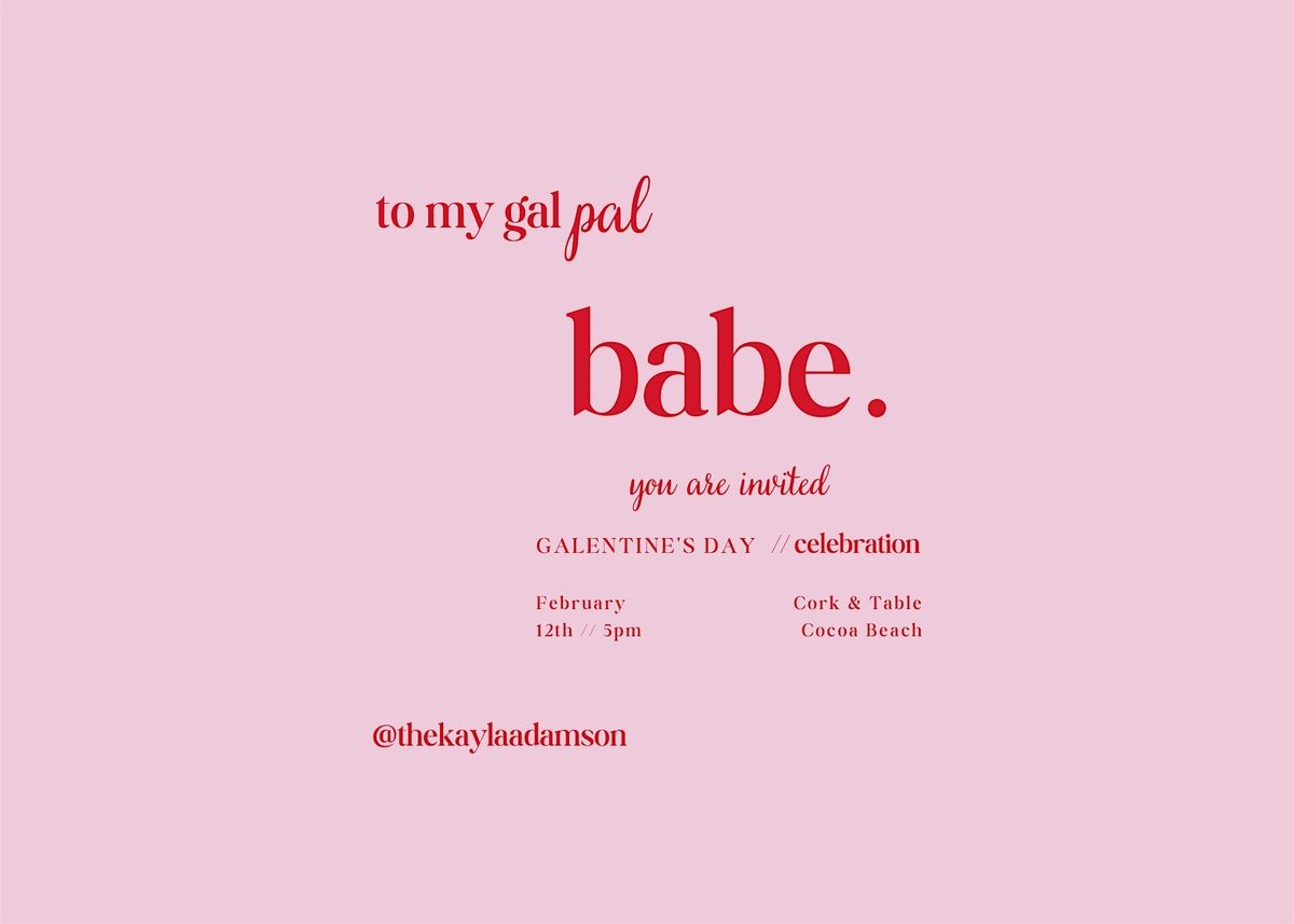 Galentine's Night x Kayla Adamson