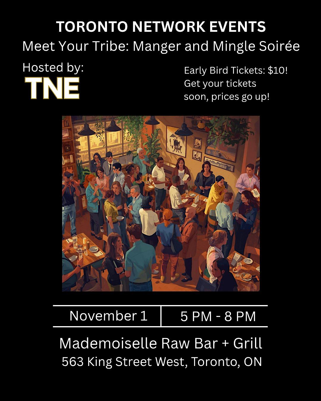 Meet Your Tribe: Manger and Mingle Soir\u00e9e