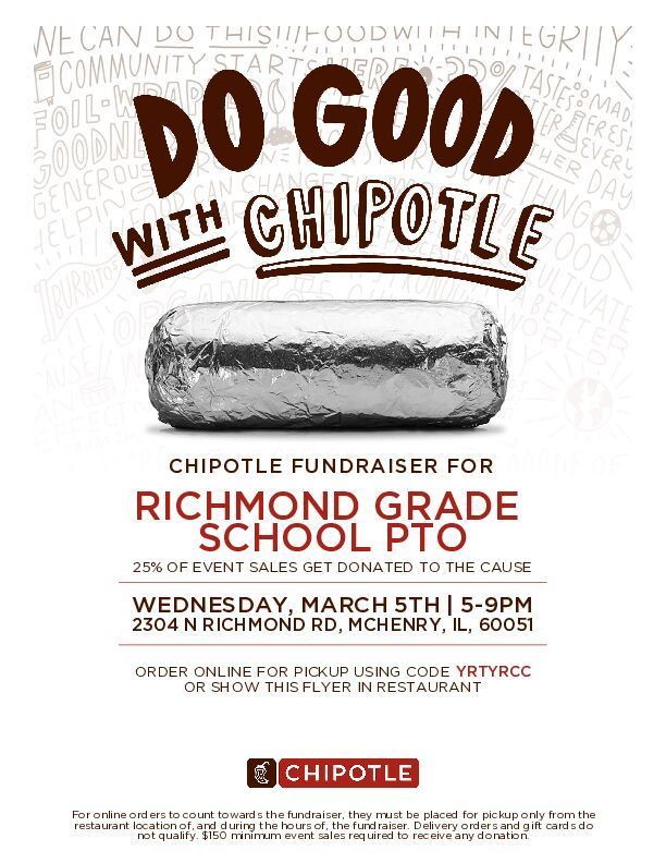 Chipotle fundraising night!