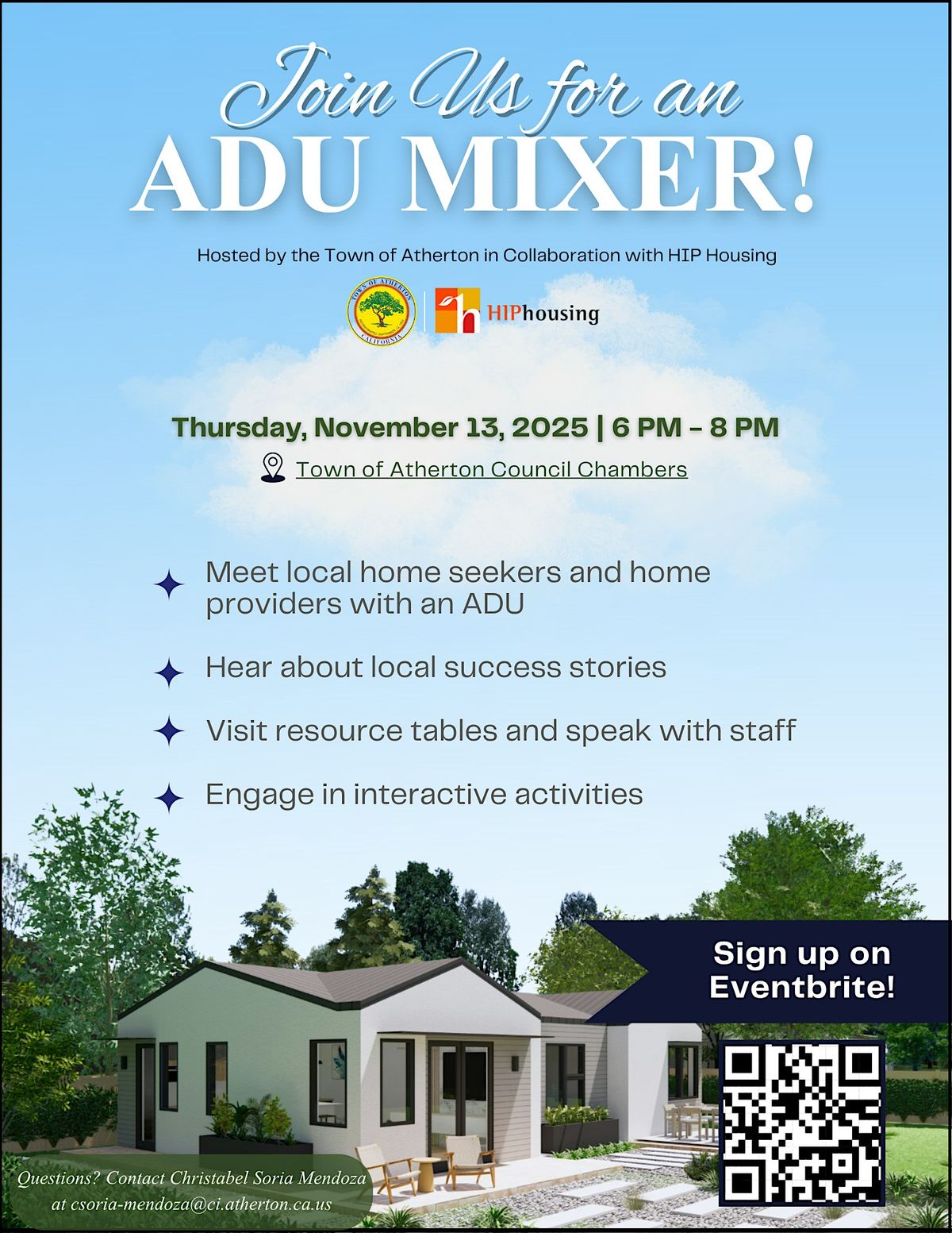 Town of Atherton | ADU Mixer 2025