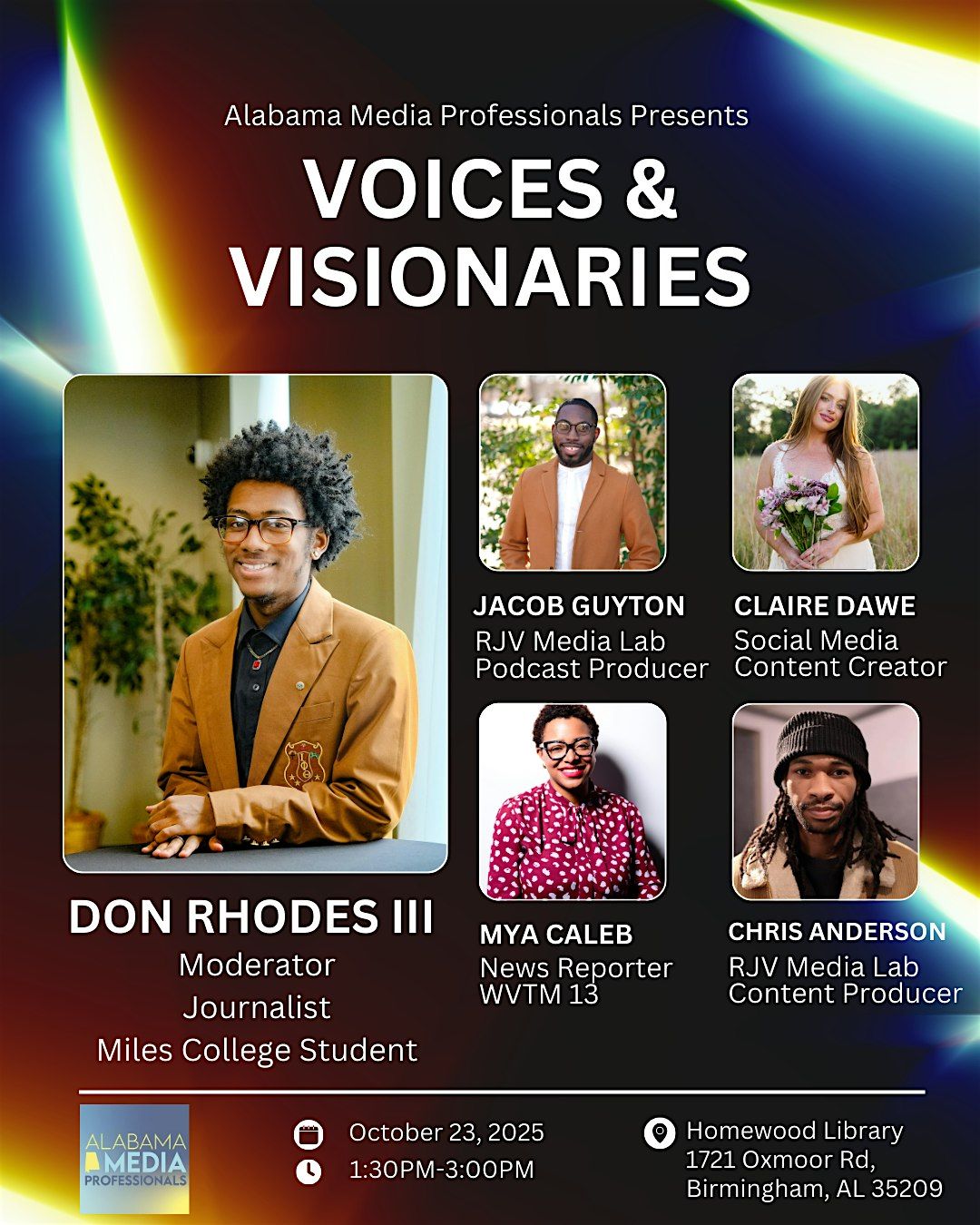 Alabama Media Professionals Presents: Voices & Visionaries