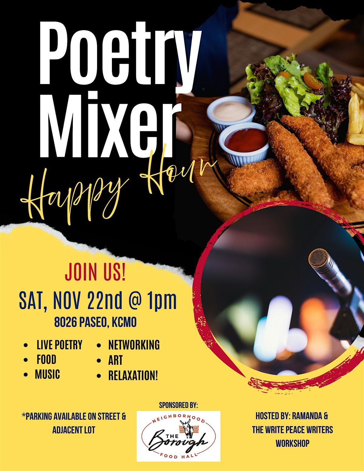 Poetry Mixer Happy Hour