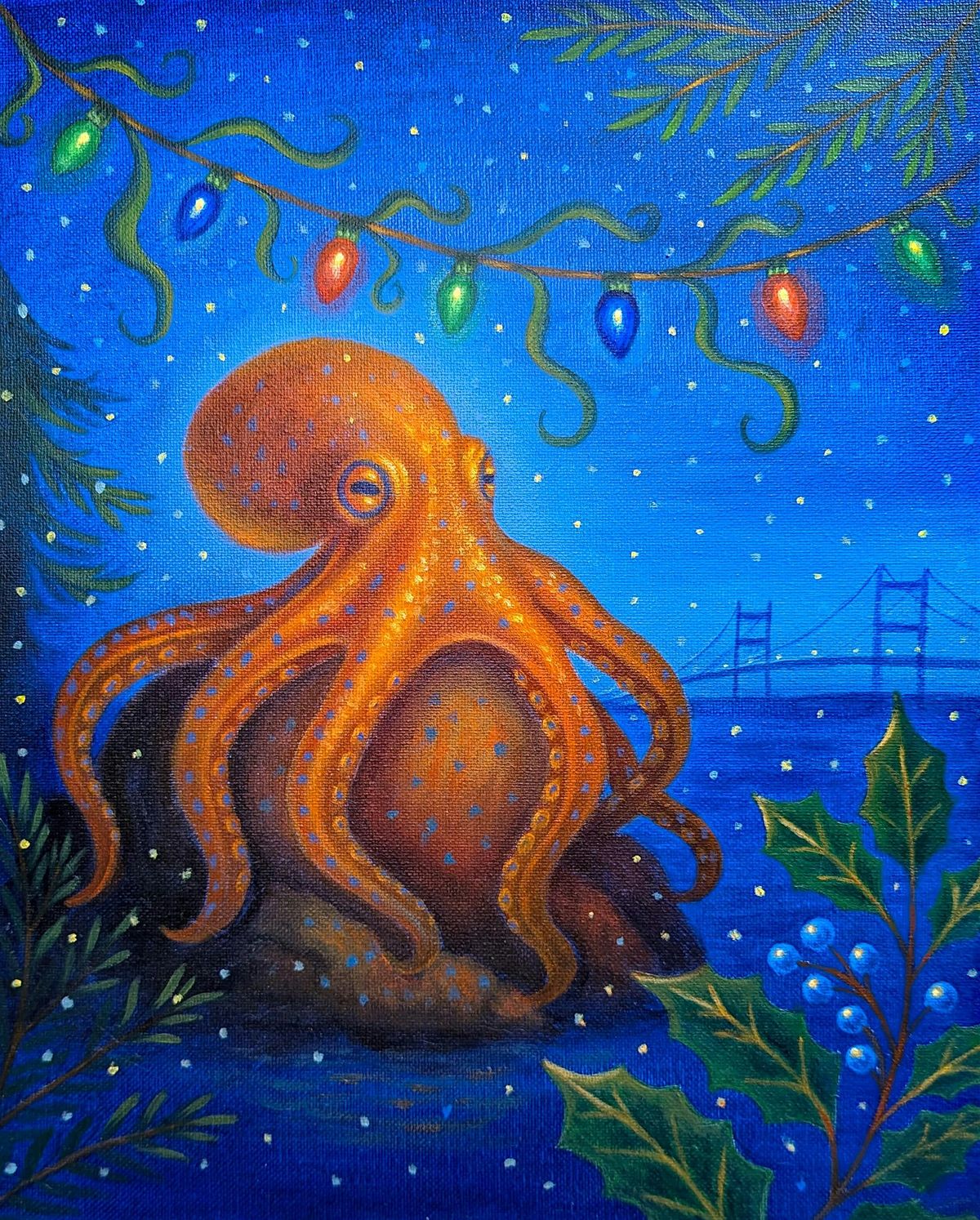 "Octopus Lantern Garden" Paint & Sip with Connect the Hops, Wed Dec 17th
