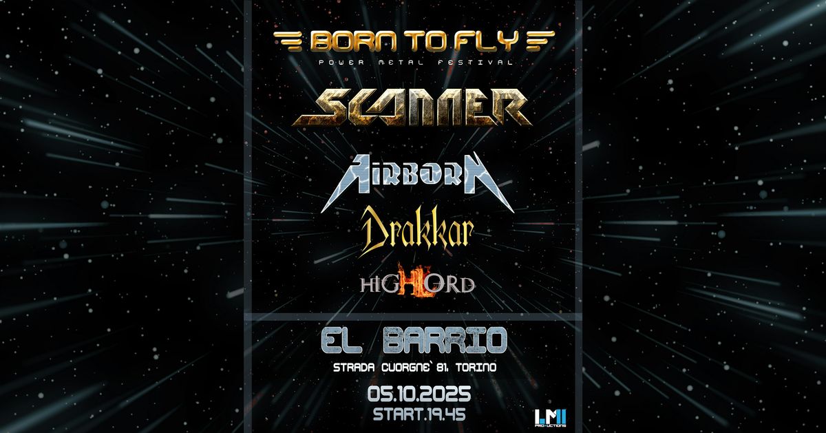 BORN TO FLY | SCANNER - AIRBORN 30\u00b0 ANNIVERSARIO + GUESTS | @ EL BARRIO